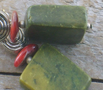 native american earrings serpentine old pawn (5).jpg